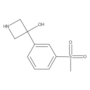 3-(3-Methanesulfonylphenyl)azetidin-3-ol结构式