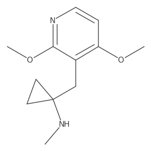 1-[(2,4-dimethoxypyridin-3-yl)methyl]-N-methylcyclopropan-1-amine Structure