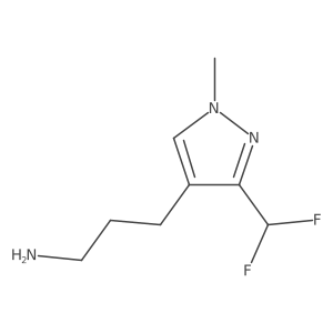 3-[3-(difluoromethyl)-1-methyl-1H-pyrazol-4-yl]propan-1-amine Structure