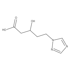 3-hydroxy-5-(1H-1,2,4-triazol-1-yl)pentanoic acid Structure