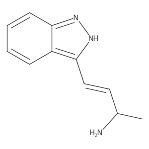 4-(1H-indazol-3-yl)but-3-en-2-amine结构式