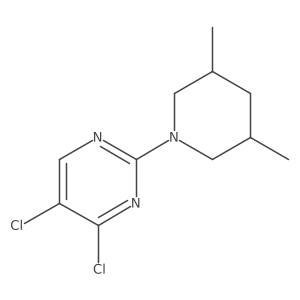 4,5-dichloro-2-[(3R,5S)-3,5-dimethylpiperidin-1-yl]pyrimidine Structure