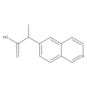 (2S)-2-Isoquinolin-6-ylpropanoic acid结构式