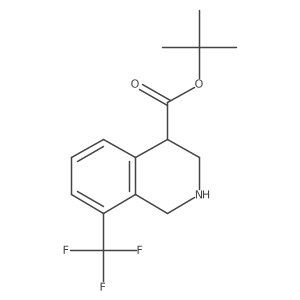 Tert-butyl 8-(trifluoromethyl)-1,2,3,4-tetrahydroisoquinoline-4-carboxylate Structure