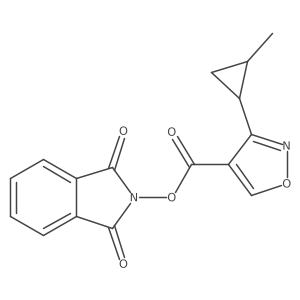 1,3-dioxo-2,3-dihydro-1H-isoindol-2-yl 3-(2-methylcyclopropyl)-1,2-oxazole-4-carboxylate Structure