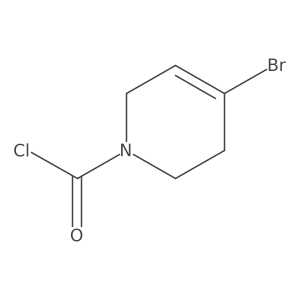 4-Bromo-3,6-dihydro-2H-pyridine-1-carbonyl chloride结构式