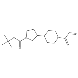 Tert-butyl 3-(1-prop-2-enoylpiperidin-4-yl)pyrrolidine-1-carboxylate Structure