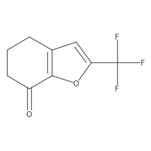 2-(trifluoromethyl)-5,6-dihydro-4H-benzofuran-7-one结构式