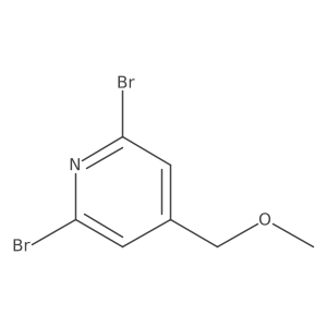 2,6-Dibromo-4-(methoxymethyl)pyridine结构式
