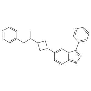 N-methyl-1-[3-(pyridin-3-yl)-[1,2,4]triazolo[4,3-b]pyridazin-6-yl]-N-[(pyridin-4-yl)methyl]azetidin-3-amine Structure