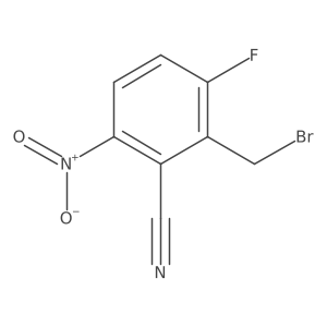 2-(Bromomethyl)-3-fluoro-6-nitrobenzonitrile Structure