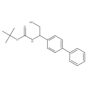 tert-butyl N-(1-{[1,1'-biphenyl]-4-yl}-2-hydroxyethyl)carbamate结构式
