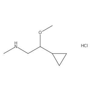 (2-Cyclopropyl-2-methoxyethyl)(methyl)aminehydrochloride Structure