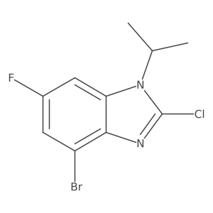4-Bromo-2-chloro-6-fluoro-1-isopropyl-1H-benzo[d]imidazole Structure