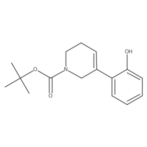Tert-butyl 5-(2-hydroxyphenyl)-1,2,3,6-tetrahydropyridine-1-carboxylate结构式