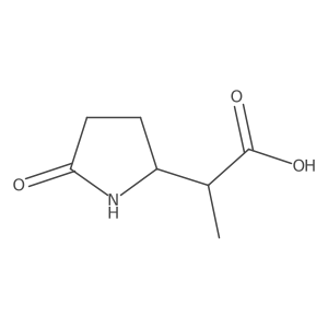 2-(5-Oxopyrrolidin-2-yl)propanoic acid Structure