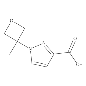 1-(3-Methyloxetan-3-yl)-1H-pyrazole-3-carboxylic acid Structure
