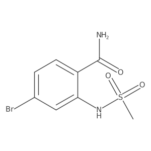 4-Bromo-2-(methylsulfonamido)benzamide结构式