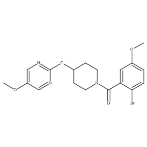 2-{[1-(2-Bromo-5-methoxybenzoyl)piperidin-4-yl]oxy}-5-methoxypyrimidine结构式