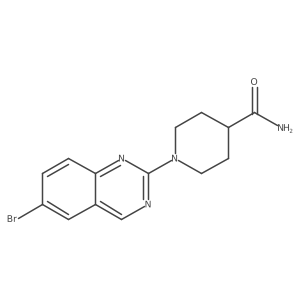 1-(6-Bromoquinazolin-2-yl)piperidine-4-carboxamide Structure