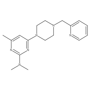 N,N,4-trimethyl-6-{4-[(pyridin-2-yl)methyl]piperazin-1-yl}pyrimidin-2-amine Structure