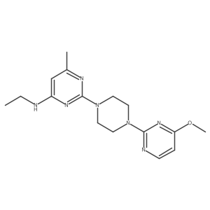 N-ethyl-2-[4-(4-methoxypyrimidin-2-yl)piperazin-1-yl]-6-methylpyrimidin-4-amine Structure