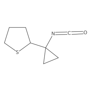 2-(1-Isocyanatocyclopropyl)thiolane结构式