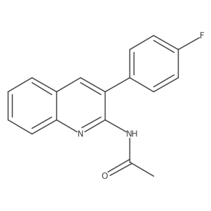 N-(3-(4-Fluorophenyl)quinolin-2-yl)acetamide Structure