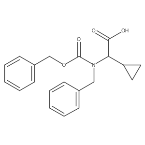 2-{Benzyl[(benzyloxy)carbonyl]amino}-2-cyclopropylacetic acid结构式