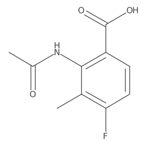 2-Acetamido-4-fluoro-3-methylbenzoic acid Structure
