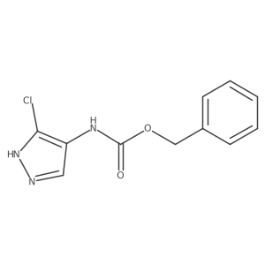 benzyl N-(3-chloro-1H-pyrazol-4-yl)carbamate Structure