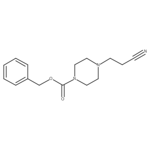 Benzyl 4-(2-cyanoethyl)piperazine-1-carboxylate Structure