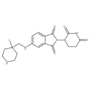 2-(2,6-dioxopiperidin-3-yl)-5-{[(4-fluoropiperidin-4-yl)methyl]amino}-2,3-dihydro-1H-isoindole-1,3-dione Structure