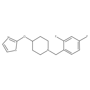 1-[(2,4-Difluorophenyl)methyl]-4-(1,3-thiazol-2-yloxy)piperidine结构式