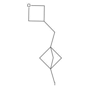 3-({3-Iodobicyclo[1.1.1]pentan-1-yl}methyl)oxetane Structure