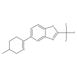 5-(5-Methyl-3,4,5,6-tetrahydropyridin-2-yl)-2-(trifluoromethyl)benzo[d]thiazole Structure