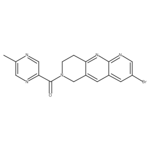 2-{3-bromo-6H,7H,8H,9H-pyrido[2,3-b]1,6-naphthyridine-7-carbonyl}-5-methylpyrazine Structure