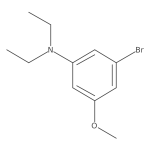 3-Bromo-N,N-diethyl-5-methoxyaniline结构式