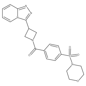 4-[4-(3-{[1,2,4]Triazolo[4,3-a]pyridin-3-yl}azetidine-1-carbonyl)benzenesulfonyl]morpholine Structure
