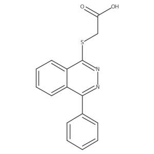 [(4-Phenylphthalazin-1-yl)sulfanyl]acetic acid Structure