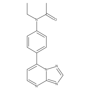 Acetamide,n-ethyl-n-[4-([1,2,4]triazolo[1,5-a]pyrimidin-7-yl)phenyl]- Structure