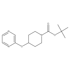 Tert-butyl 4-(pyrazin-2-yloxy)piperidine-1-carboxylate Structure