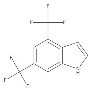 4,6-Bis(trifluoromethyl)-1H-indole结构式