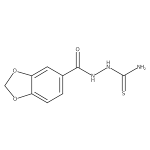 2-(1,3-Benzodioxol-5-ylcarbonyl)hydrazinecarbothioamide Structure