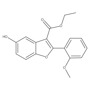 Ethyl 5-hydroxy-2-(2-methoxyphenyl)benzofuran-3-carboxylate Structure