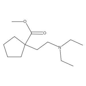 Methyl 1-[2-(diethylamino)ethyl]cyclopentanecarboxylate结构式