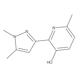2-(1,5-Dimethyl-1H-pyrazol-3-yl)-6-methyl-pyridin-3-ol Structure