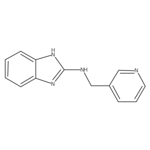 N-(pyridin-3-ylmethyl)-1H-1,3-benzodiazol-2-amine结构式