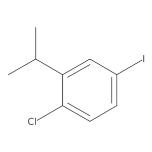 1-Chloro-4-iodo-2-isopropylbenzene结构式