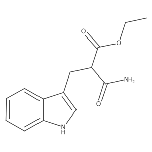 Ethyl I+/--(aminocarbonyl)-1H-indole-3-propanoate Structure